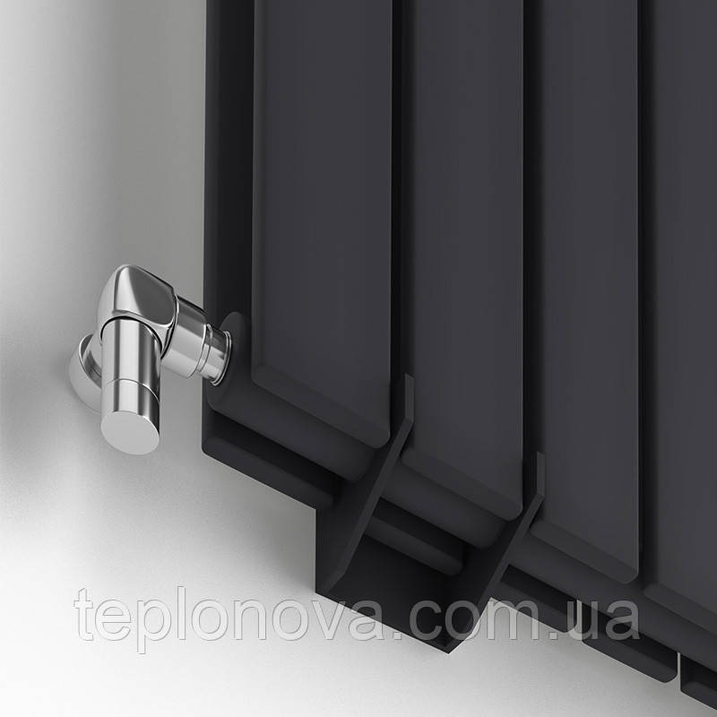 Дизайнерский радиатор 1800/272 (мм) чёрный мат IDEALE VITTORIA (боковое подключение) 12 4/1800/272 Черновцы - изображение 2