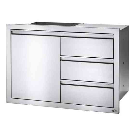 Модуль з 1-ма дверима і 3-ма висувними ящиками (91*61 см) Код: 008695 Рівне