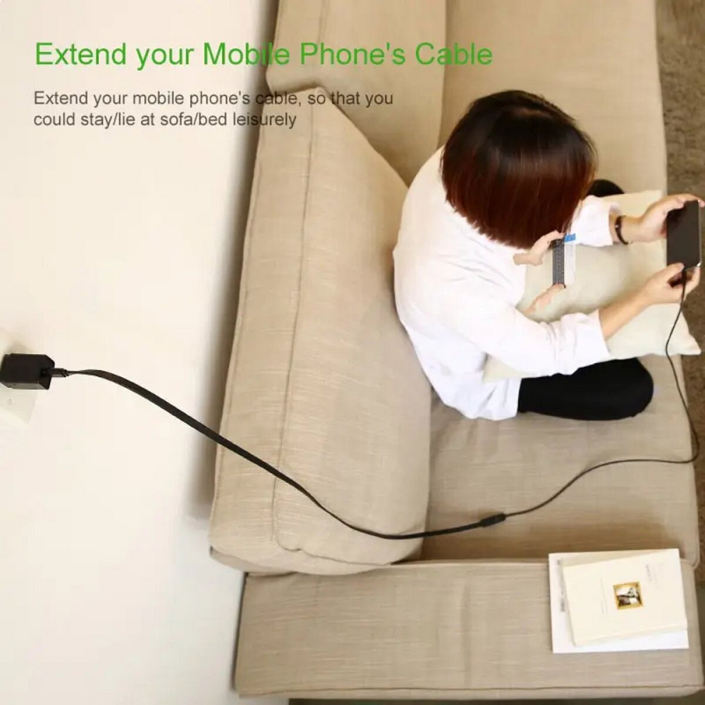 Кабель UGREEN US103 USB 2.0 A Male to A Female Cable 2m (Black)(UGR-10316) (UGR-10316) Київ - фото 5