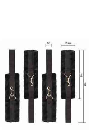 Ремінна система для фіксації до ліжка BLAZE BED RESTRAINT SET Sex Aura Київ