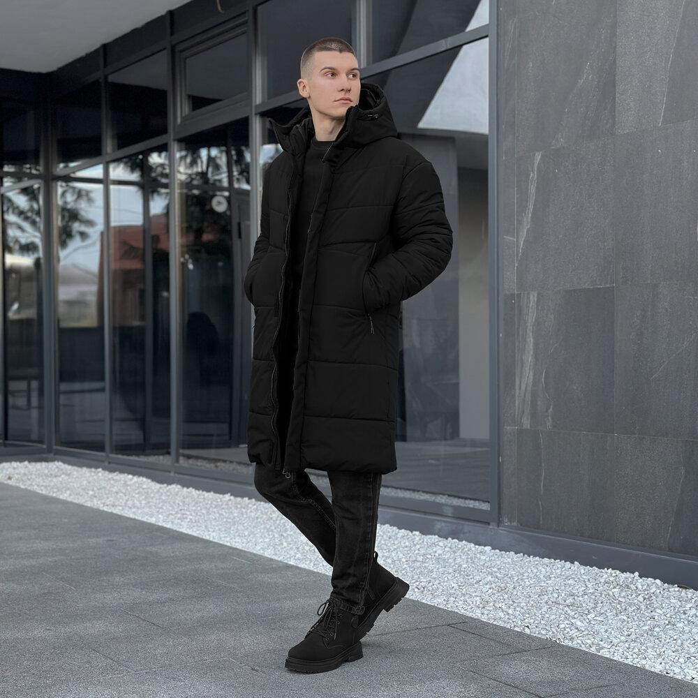 Мужская зимняя куртка черная Pobedov Legas Киев - изображение 10