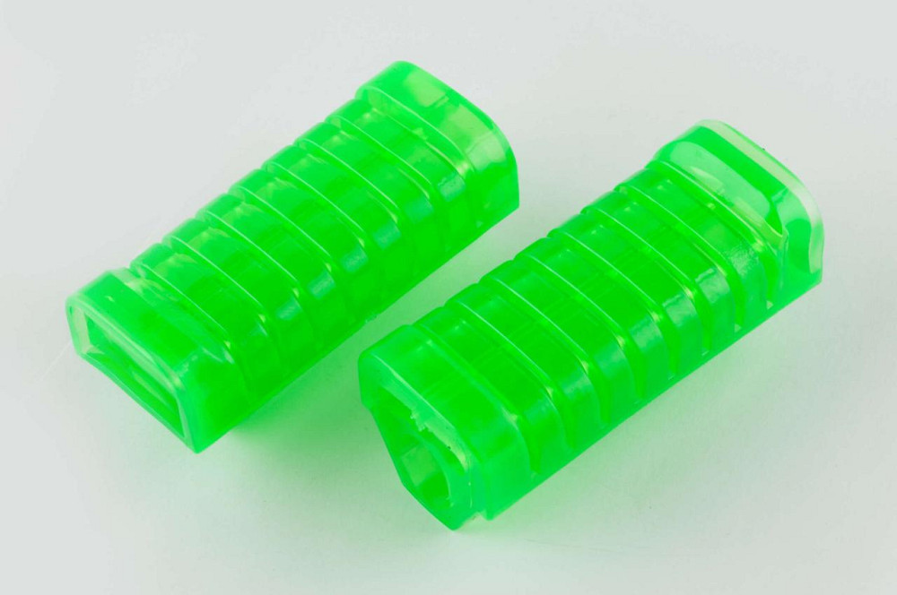 Гумки підніжок водія мопед Дельта (силіконові, зелені) Мукачево - фото 1