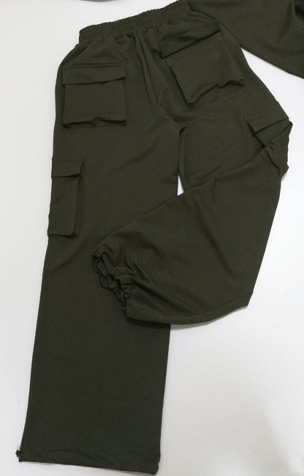 Штаны карго женские трикотажные Хаки 48/52 Харьков - изображение 4