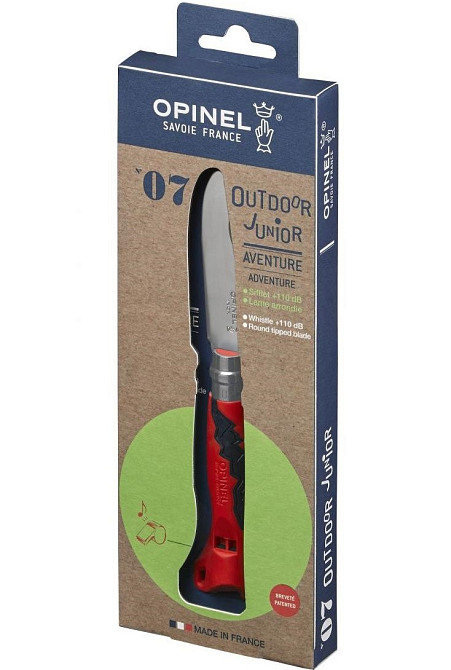 Універсальний Складаний Ніж для дітей зі свистком Opinel No.7 "Outdoor Junior" (001897) Нержавіюча сталь Нововолинськ - фото 5