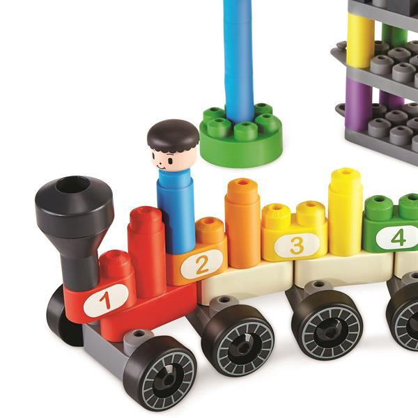 Конструктор PolyM Веселковий поїзд з цифрами 63 деталі (760022) Харків - фото 7