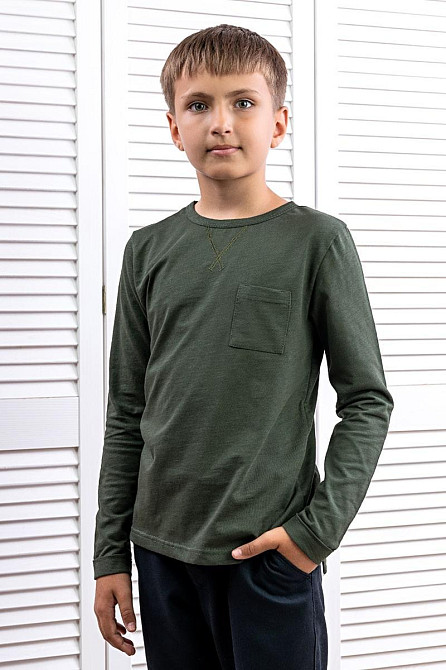 Джемпер для мальчика (цвета:серый, бордовый, хаки ) топ Крохатушка одяг Киев - изображение 1