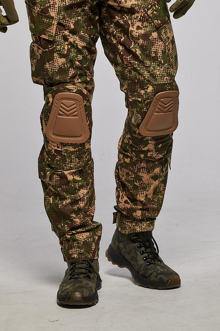 Тактичні чоловічі літні штани хижак ріп стоп посиленні з наколінників і липучками під коліно Львів - фото 6