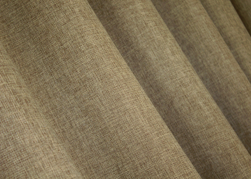 Комплект готових штор VR-Textil Льон Мішковина № 673ш Капучино 200х250 см 2 шт (39-0057) Київ - фото 6