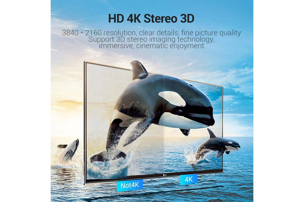 Плоский HDMI-кабель Vention 1.5 м, черный Киев - изображение 7