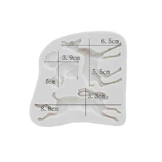 Молд силиконовый Животные 90 на 93 мм серый Киев