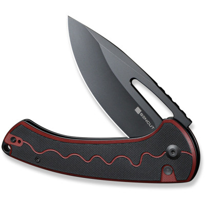 Нож Sencut Squiggy, Burgundy/Black G10, Darkwash (S24082A-3) Винница - изображение 5