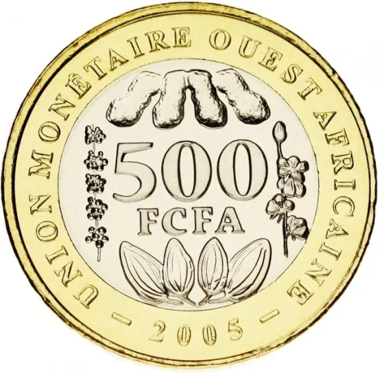 Західна Африка 500 франків 2005 Біметал UNC Полтава
