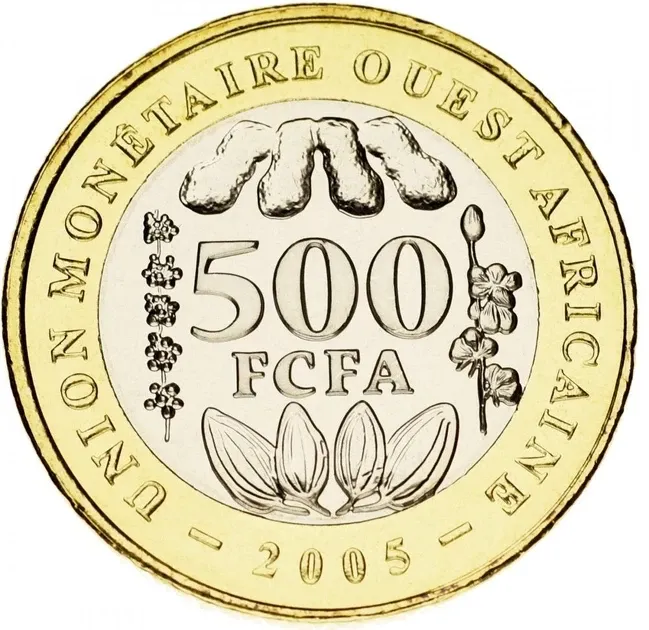 Західна Африка 500 франків 2005 Біметал UNC Полтава - фото 1