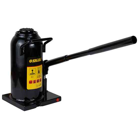 Домкрат гидравлический бутылочный 20т H 242-452мм SIGMA (6101201) Ровно