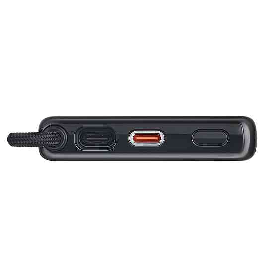 Повербанк (Power Bank) Brevia ePower 10000mAh 22,5W SuperSlim LCD черный металлик + кабель Львов