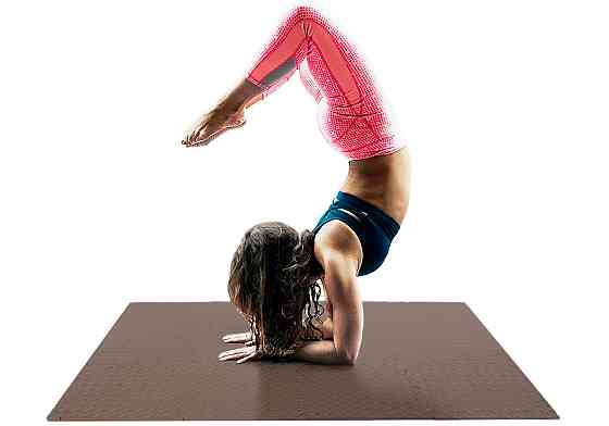 Татамі мат EasyFit 8 шт (30х30х1 см) хвіст ластівки коричневий Коломия