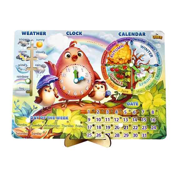 Розвиваюча гра Календар - 2 "Пташка" (ПСД260) PSD260 ENG Вінниця
