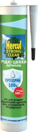 Клей рідкі цвяхи акрилові HERCUL STRONG CLEAR прозорий 280мл Київ