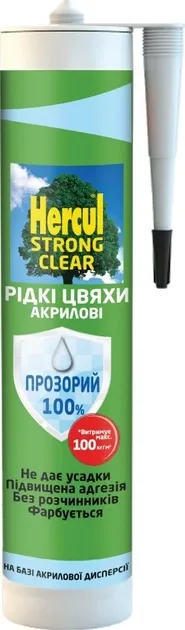 Клей рідкі цвяхи акрилові HERCUL STRONG CLEAR прозорий 280мл Київ - фото 1