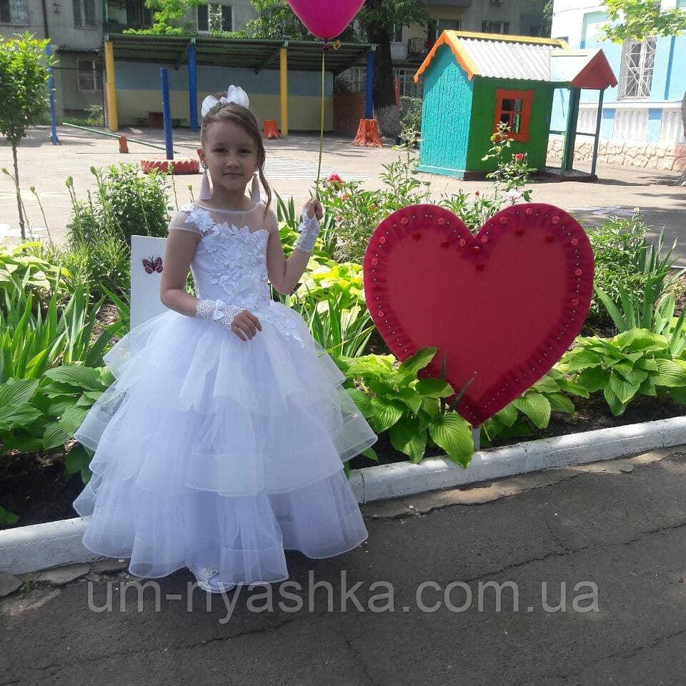 Платье Снежинка Детское длинное белое платье Снежинка Катрин 110-116 Кривой Рог - изображение 4