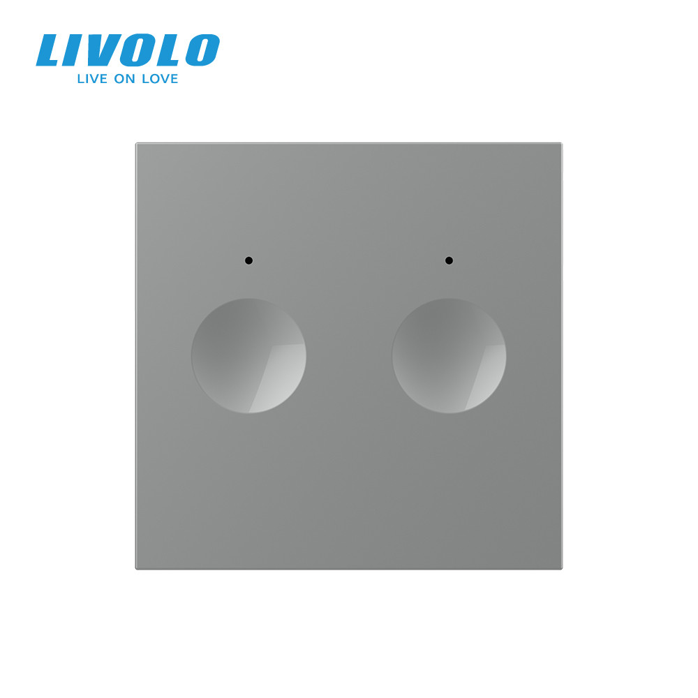 LIVOLO Сенсорний вимикач LIVOLO Sense, 2-сенсорний, сірий, 5А 230В, без нейтралі, модуль без ра Коломыя - изображение 4