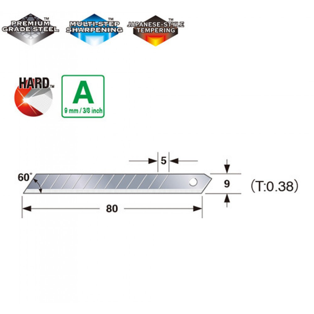 Леза сегментні 9мм Tajima Endura-Blade LCB30, 10 шт Одеса - фото 2