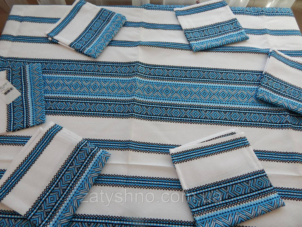 Вышитая скатерть и салфетки, машинная вышивка Киев - изображение 3