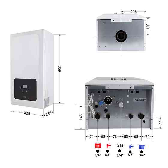 Котел газовый Airfel Optimum Premix 23 кВт Киев