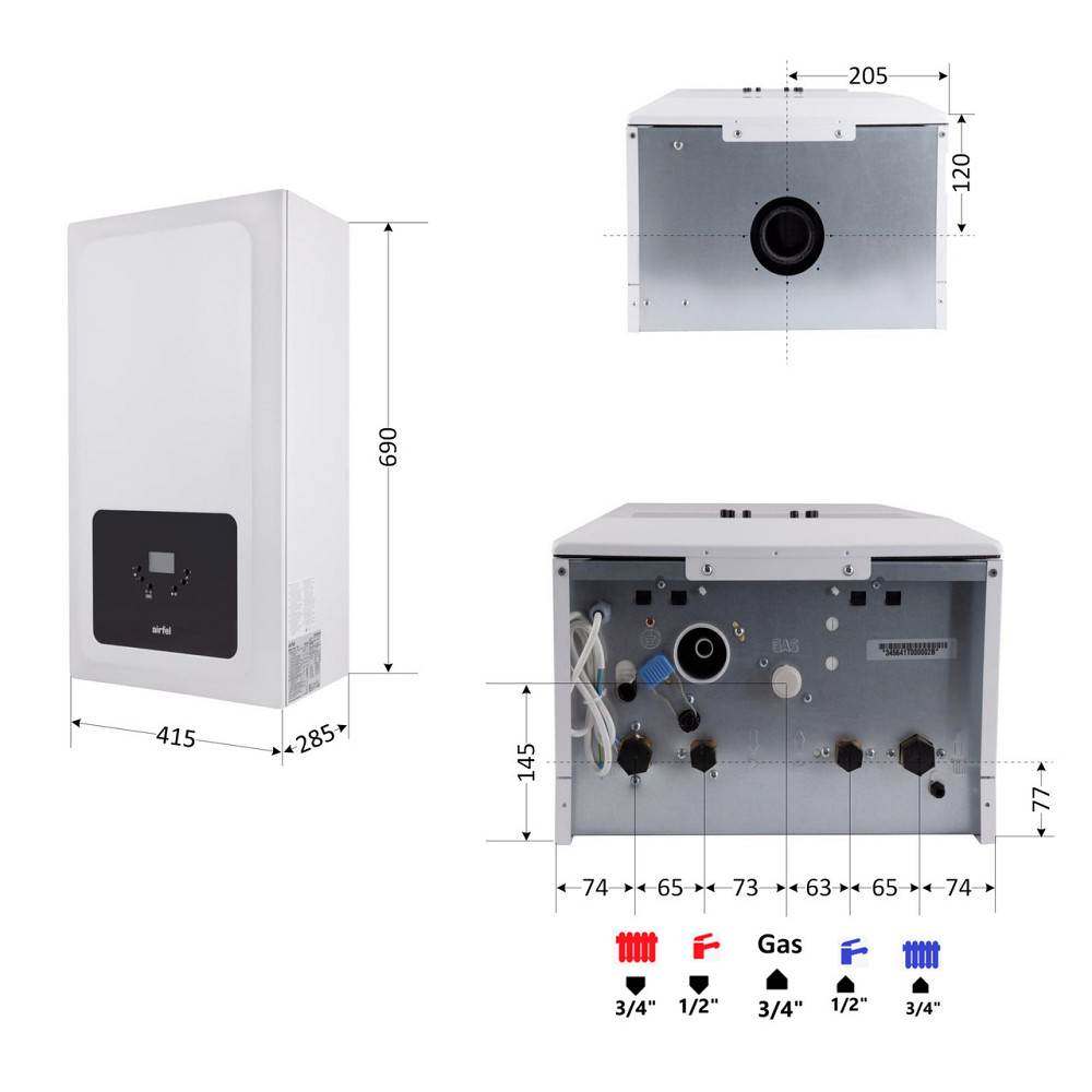 Котел газовый Airfel Optimum Premix 23 кВт Киев - изображение 2