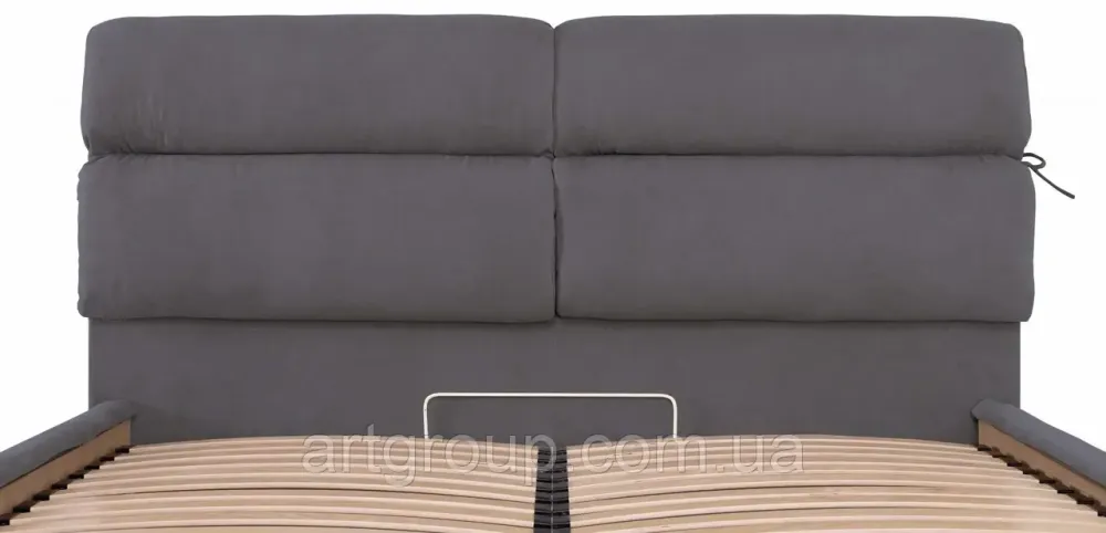 Ліжко Edinburgh Standart 120 х 200 см Місті Dark Grey Темно-сірий Дніпро - фото 15