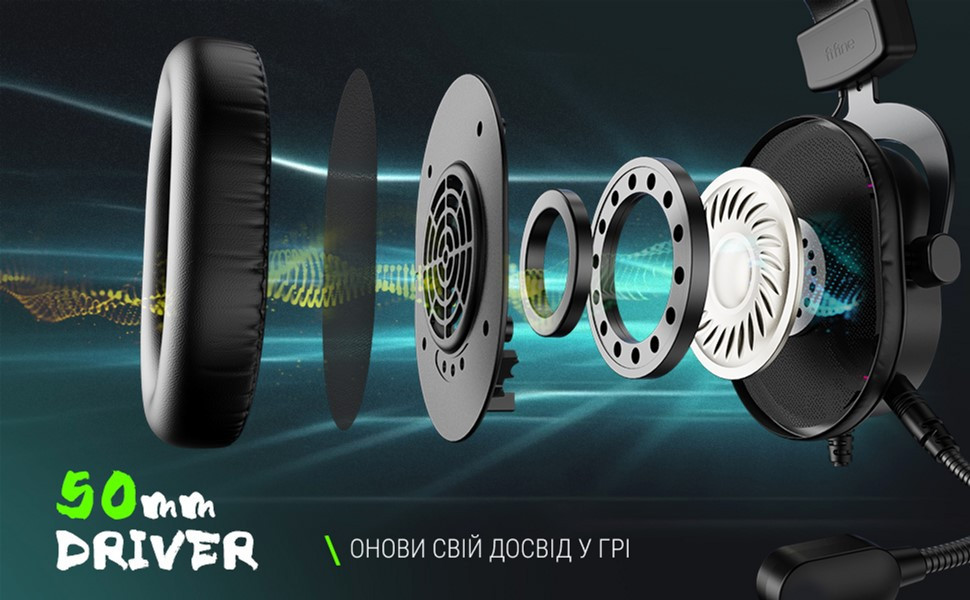 Гарнітура Fifine RGB H6 Black ( 12599 ) Харків - фото 12