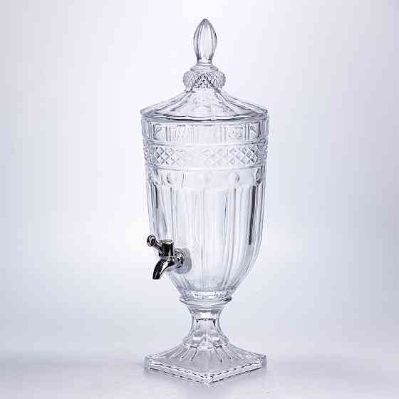 Лимонадниця з краном скляна 3 л диспенсер для напоїв лимонадник із краном HP-19-293 Коломия