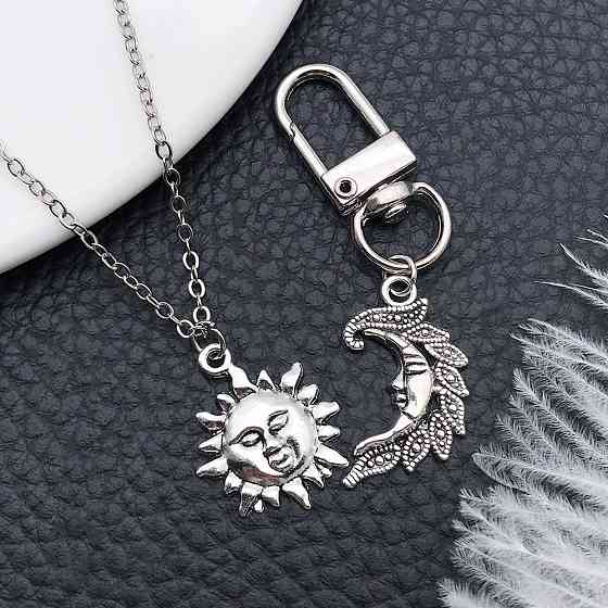 Набор металлических шармов 40 шт (звёзды, луна, солнце), бронза, подвески для украшений и декора Киев