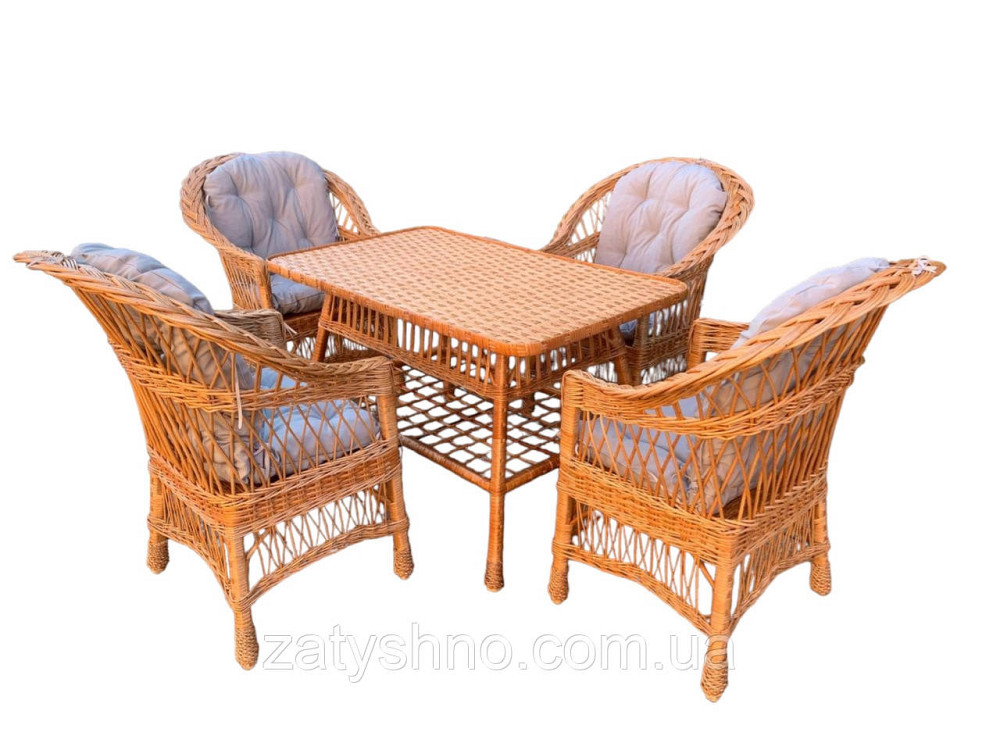 Мебель плетеная натуральная из лозы ан 4 человек Киев - изображение 1