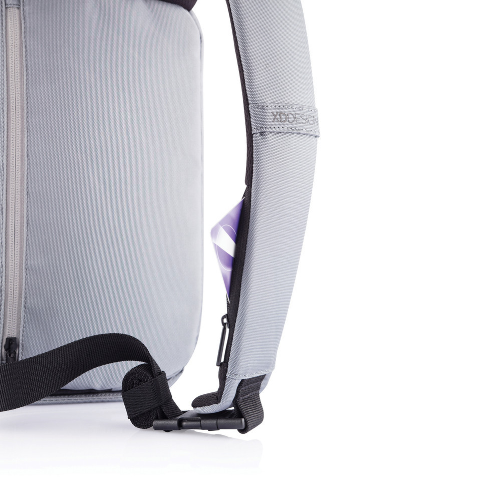 Рюкзак антизлодій XD Design Bobby "Sling", сірий Рівне - фото 5