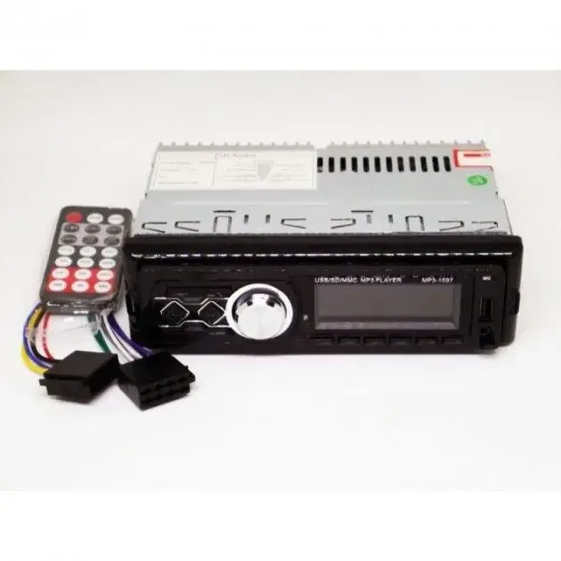 1DIN MP3 автомагнітола MP3-1097 ISO+BT: знімна панель, Bluetooth, USB, SD, AUX, FM, 4x50W Одеса - фото 1
