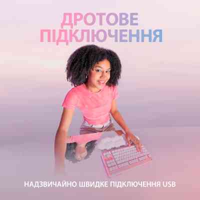 Клавиатура Logitech G713 Aurora Gaming GX Red USB UA Off-White (920-010678) Винница