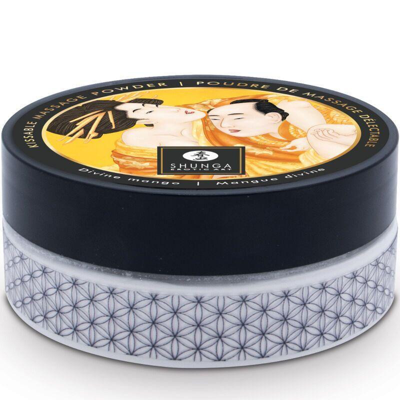 Смачна пудра для оральних пестощів Shunga Body Powder Luscious Mango, 75 г, аромат манго Sex Aura Київ - фото 2