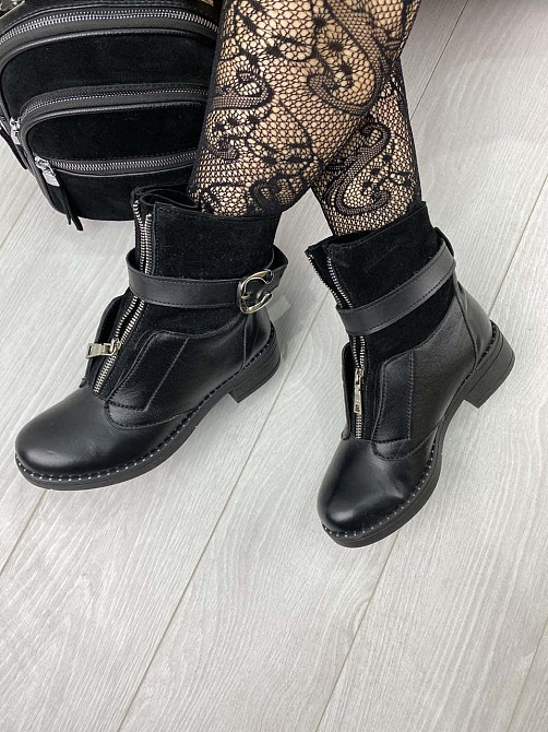 Черевики жіночі LaDi чорні натуральна шкіра зима (2136) 36р.38р.39р. Коломыя - изображение 4