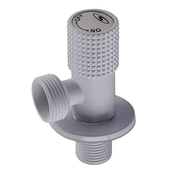 Кран кутовий кераміка SOLOMON EXCLUSIVE 1/2″X3/4″ 989 WW (White/White) ( 1шт.) Киев