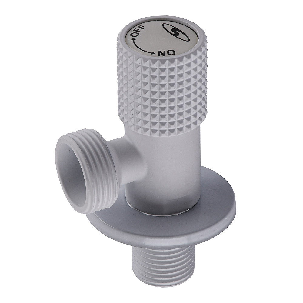 Кран кутовий кераміка SOLOMON EXCLUSIVE 1/2″X3/4″ 989 WW (White/White) ( 1шт.) Тернополь - изображение 2