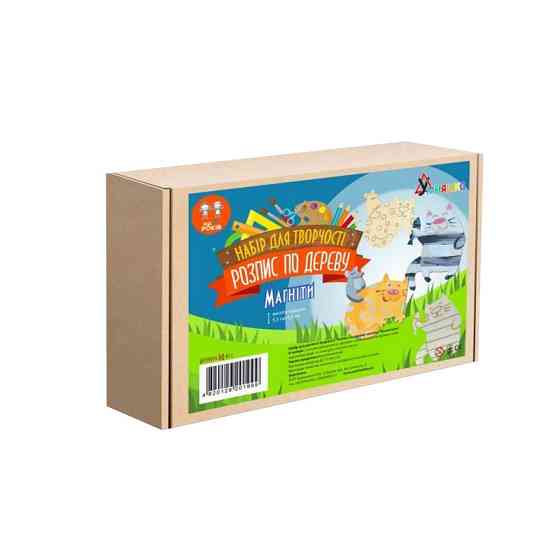 Набір дитячої творчості Розпис по дереву "Магніти-веселі коти" РД-011 Вінниця