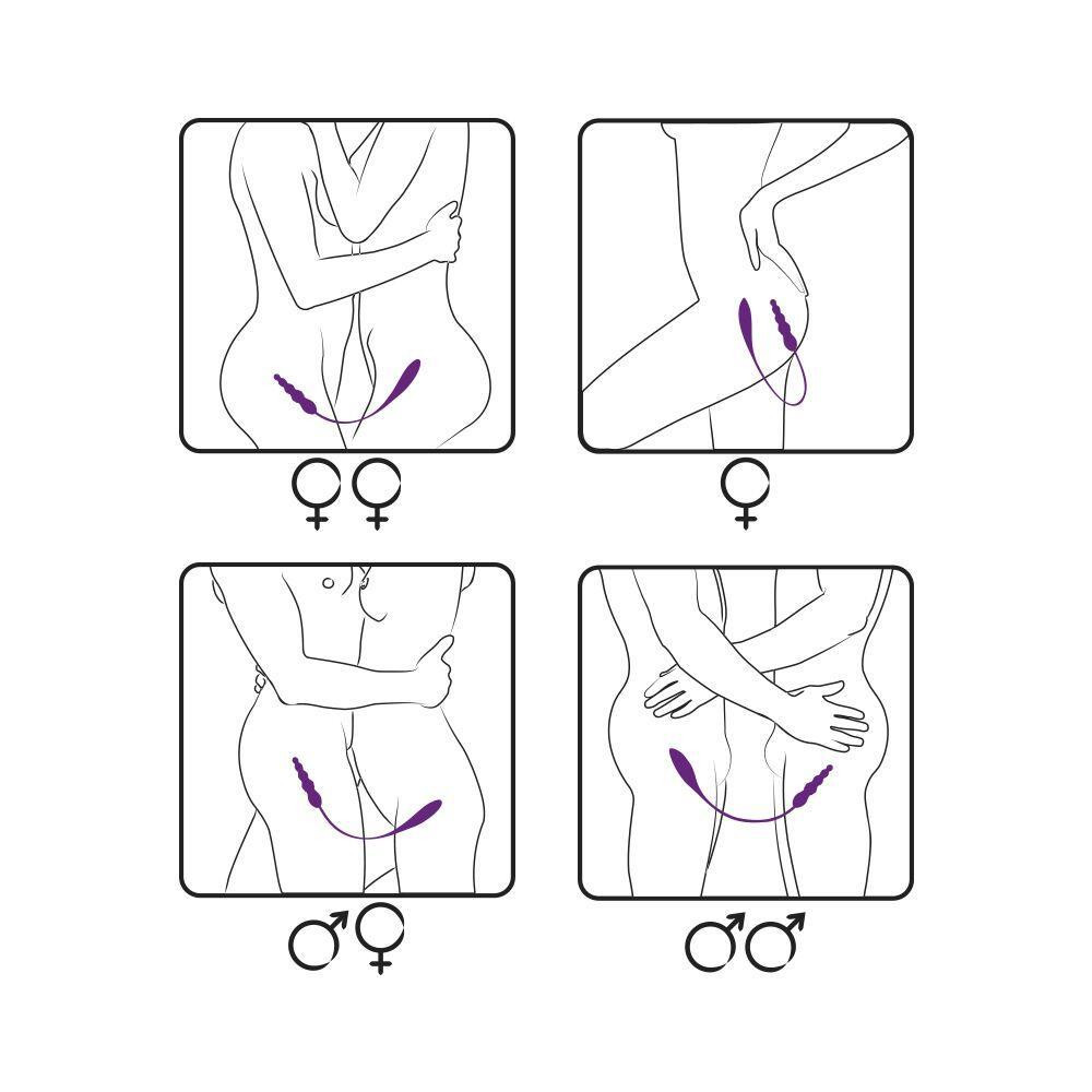 Вибратор двусторонний Adrien Lastic AD-2X с пультом LRS Sex Aura Киев - изображение 6