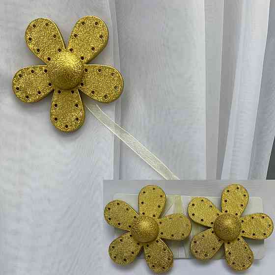 Магніти для штор і гардин Ханна набір 2 шт Злотистий (81-166) Київ