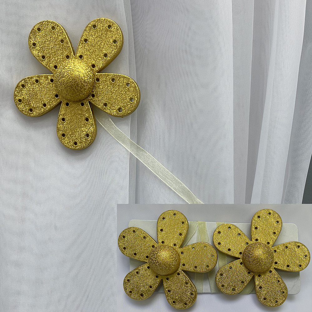 Магніти для штор і гардин Ханна набір 2 шт Злотистий (81-166) Київ - фото 1