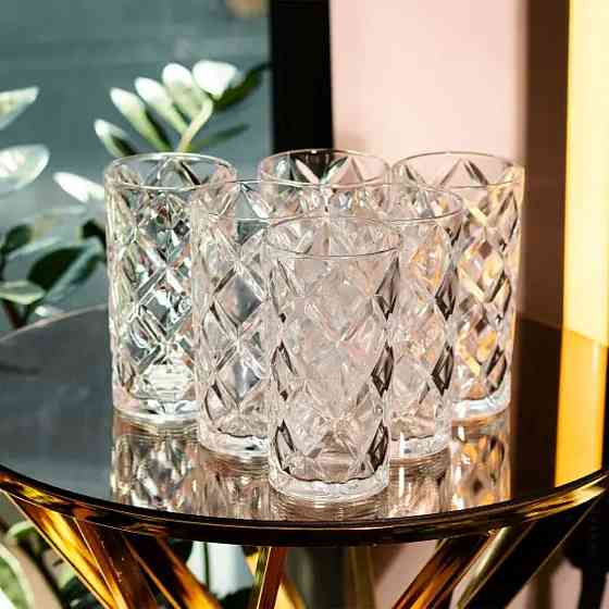 Yiwu Набір склянок 6 шт по 400 мл прозорі Киев