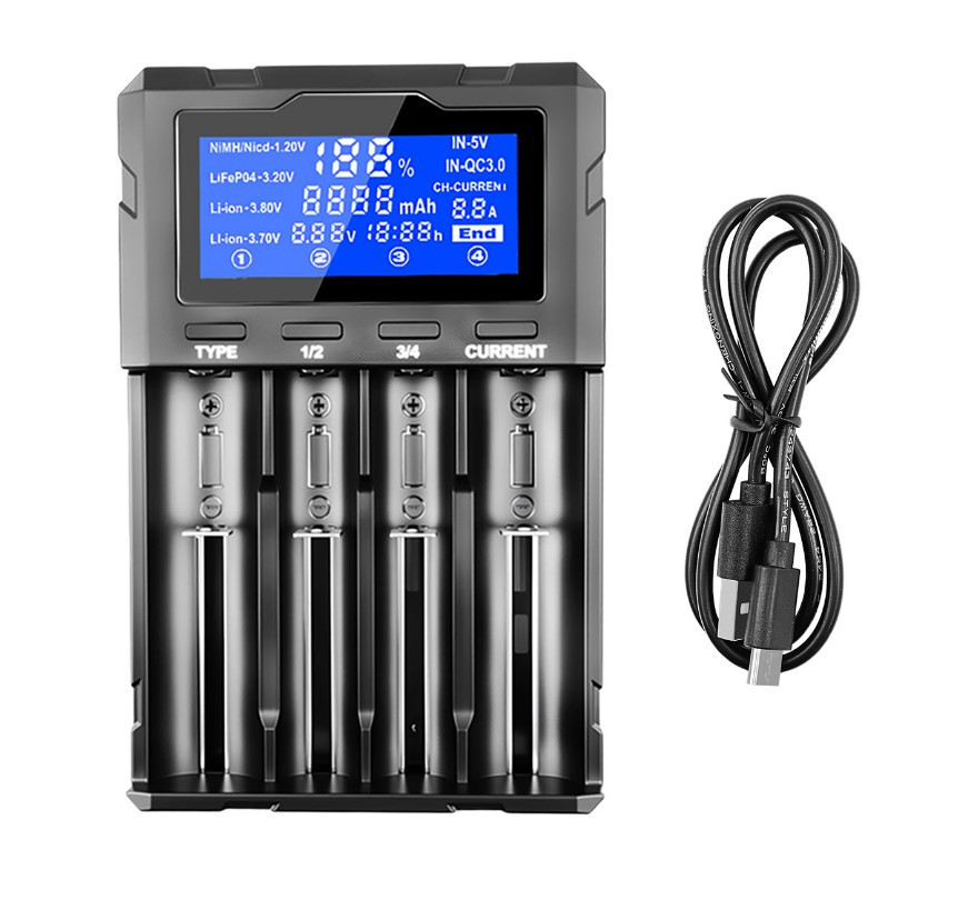 Зарядний пристрій для акумуляторів 18650 швидка зарядка QC3 LiitoKala Lii-KU4 Київ - фото 3