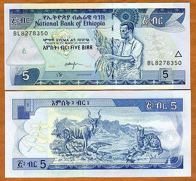 Эфиопия / Ethiopia 5 Birr 2013 UNC Полтава - изображение 1