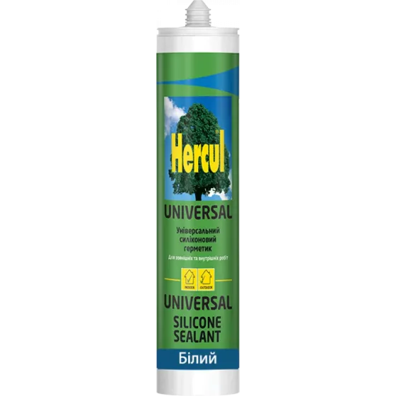 Силіконовий герметик HERCUL UNIVERSAL 280 мл білий Киев