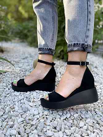 Olli Босоніжки жіночі OLLI Л-32-0013 чорні (літо, замша натуральна) (3755) Коломия